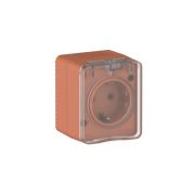 AtlasDesign PROFI IP54 О/У РОЗЕТКА с заземлением со шторками 16А 250В, ТЕРРАКОТОВЫЙ