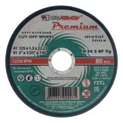 Круг отрезной по металлу+нерж., 125 х 1,2 х 22,2 мм, ПРЕМИУМ (Луга)