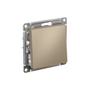 ATLASDESIGN 1-клавишный ПЕРЕКЛЮЧАТЕЛЬ, сх.6, 10АХ, быстрозажимные клеммы, ШАМПАНЬ