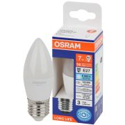 Лампа светодиодная свеча LED 7Вт Е27 6500К 600Лм 170-250В (замена 60Вт) OSRAM