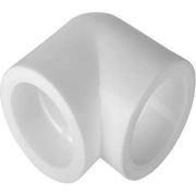 Угольник 75 мм 90 град., полипропиленовый PPR, белый