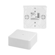 Коробка распаячная КР 100х100х44 ОП белая, IP40, инд. штрихкод