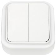 Беларусь Выключатель двухклавишный наружный