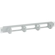 Органайзер кабельный 19 дюйм 1U 4 кольца серый