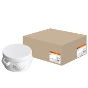 Распаячная коробка ОП D65х40мм, крышка, IP54, 4 входа