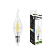 Лампа светодиодная LED 7вт Е14 белый свеча на ветру FILAMENT