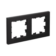 Рамка двухпостовая ATLASDESIGN универсальная карбон