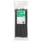 Стяжка кабельная MultiSet 300х7.6 Чёрная (100шт)