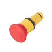 Кнопка аварийного останова SB7 моноблочная 22мм красная, ?40, повернуть для возвр, пластик, 1НЗ, IP6