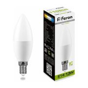 Лампа светодиодная LED 13вт E14 белый матовая свеча