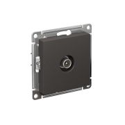 ATLASDESIGN TV РОЗЕТКА оконечная 1DB, механизм, БАЗАЛЬТ