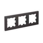 ATLASDESIGN 3-постовая РАМКА, универсальная, БАЗАЛЬТ