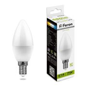 Лампа светодиодная LED 7вт E14 белый матовая свеча