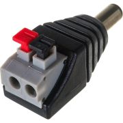 Разъем питания DC штекер 2,1х5,5 мм с клеммной колодкой