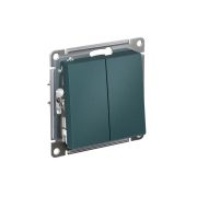 ATLASDESIGN 2-клавишный переключатель, перекрестный, 2 x сх. 7, 10АХ, механизм, ИЗУМРУД