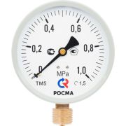 Манометр М2 радиальный ТМ-510Р.00 0...0.6 МРа 1/2' кл.1.5., цвет-серый