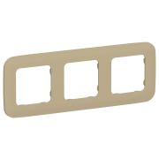 FLITE ARTISTIC Рамка 3-местная РУ-3-А-ФлХ хаки IEK