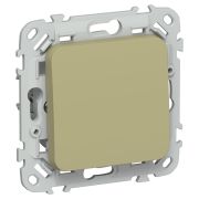 FLITE Выключатель 1-клавишный 10А ВС11-1-0-ФлО оливковый IEK