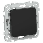 FLITE Выключатель 1-клавишный кнопочный 10А ВС11-2-0-ФлЧ черный IEK