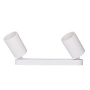 Светильник светодиодный ДПО 2xGU10 без ламп круглый белый корпус