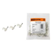 Скоба 8мм плоская пластиковая (50шт)