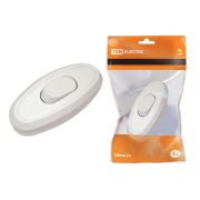 Выключатель на шнур 6А 250В белый