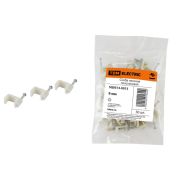 Скоба 9мм плоская пластиковая (50шт)