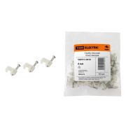 Скоба 6мм плоская пластиковая (50шт)