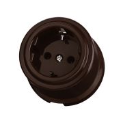 Розетка 2П+З 16А 250В коричневая «Виви» TDM