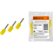 Наконечник-гильза Е1008 1мм2 с изолированным фланцем (100шт) TDM