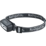 Фонарь светодиодный NPT-H45-ACCU 1LED, 3Вт + 4 SMDбелых + 2 SMD красных налобный аккумуляторный