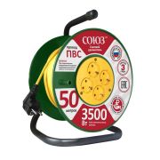 Удлинитель на катушке 4х50м с заземл. 16А IP20 3.5кВт Союз 481S-3505