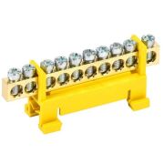 Шина PE «земля» на DIN-изол. «Стойка» ШНИ 6х9-10-С-Ж IEK YNN10-69-10P-K05