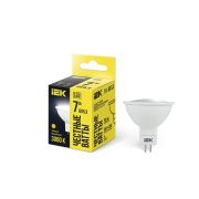 Лампа светодиодная ECO MR16 7Вт 3000К тепл. бел. GU5.3 630лм 230-240В IEK LLE-MR16-7-230-30-GU5