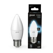 Лампа светодиодная Black 6.5Вт свеча 4100К нейтр. бел. E27 550лм GAUSS 103102207