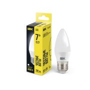Лампа светодиодная Eco 7Вт C35 свеча 4000К нейтр. бел. E27 230В IEK LLE-C35-7-230-40-E27