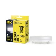 Лампа светодиодная 10Вт T75 таблетка 4000К нейтр. бел. GX53 230В IEK LLE-T80-10-230-40-GX53