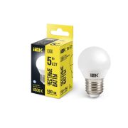Лампа светодиодная ECO G45 5Вт шар 6500К E27 230В IEK LLE-G45-5-230-65-E27