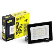 Прожектор светодиодный СДО 06-20 6500К IP65 черн. IEK LPDO601-20-65-K02