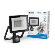 Прожектор светодиодный Elementary 30Вт 6500К IP65 2850лм 175-265В ДО с датчиком движения черн. GAUSS 628511330